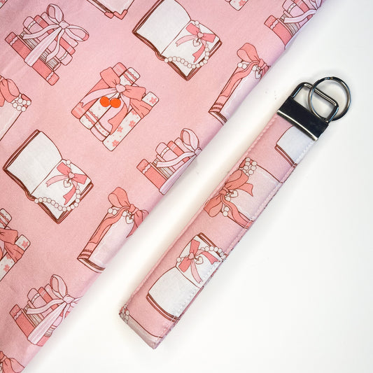 Coquette Books Keychain Wristlet