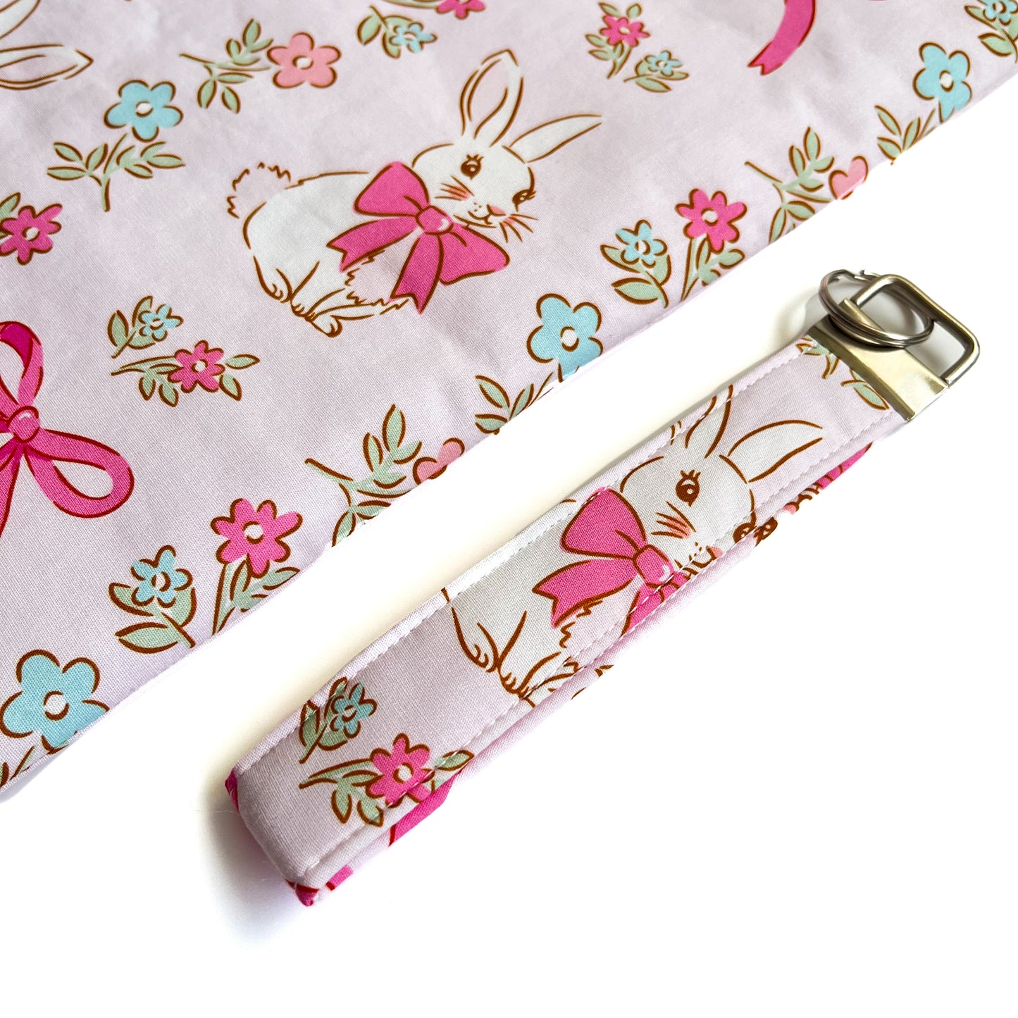 Bunny Keychain Wristlet