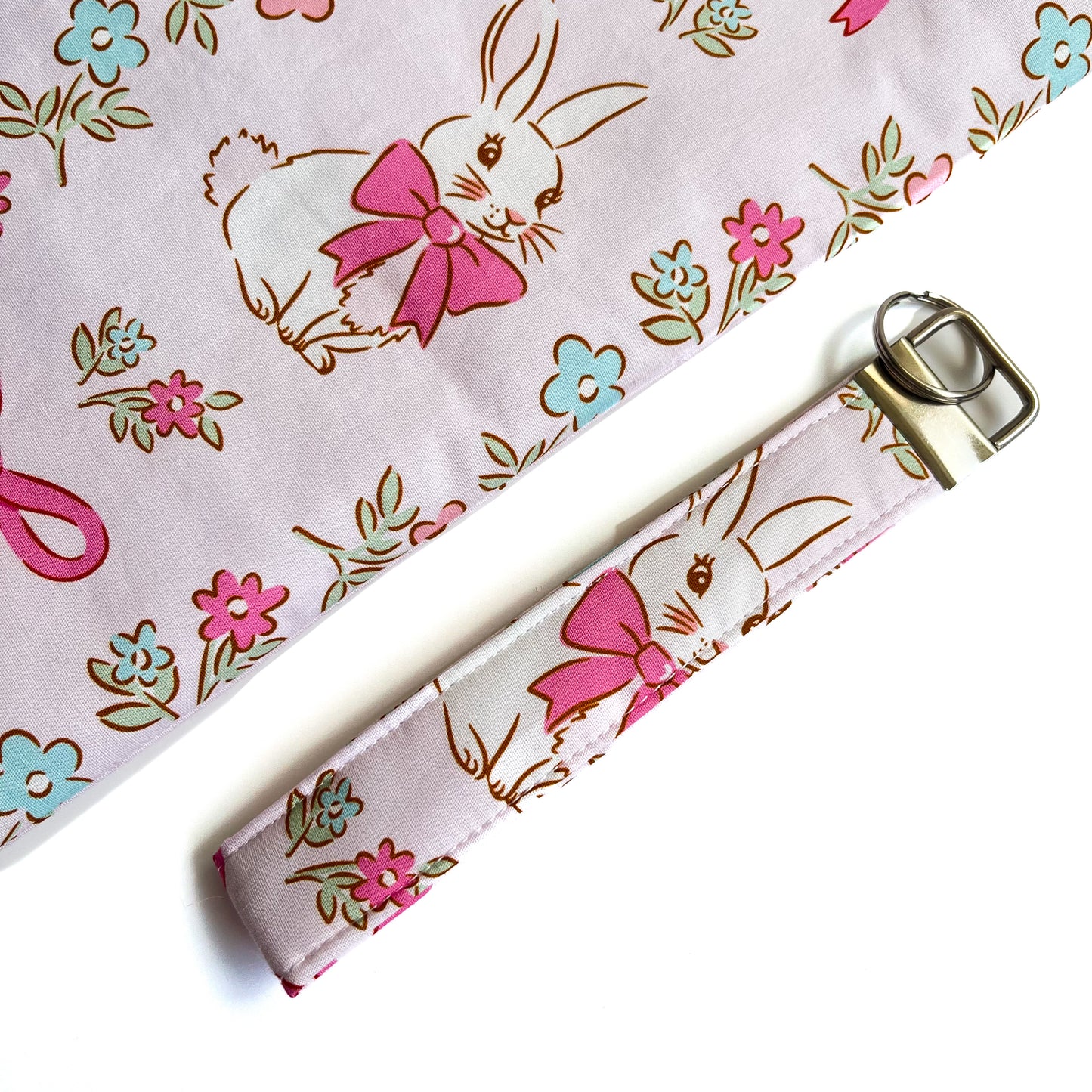 Bunny Keychain Wristlet