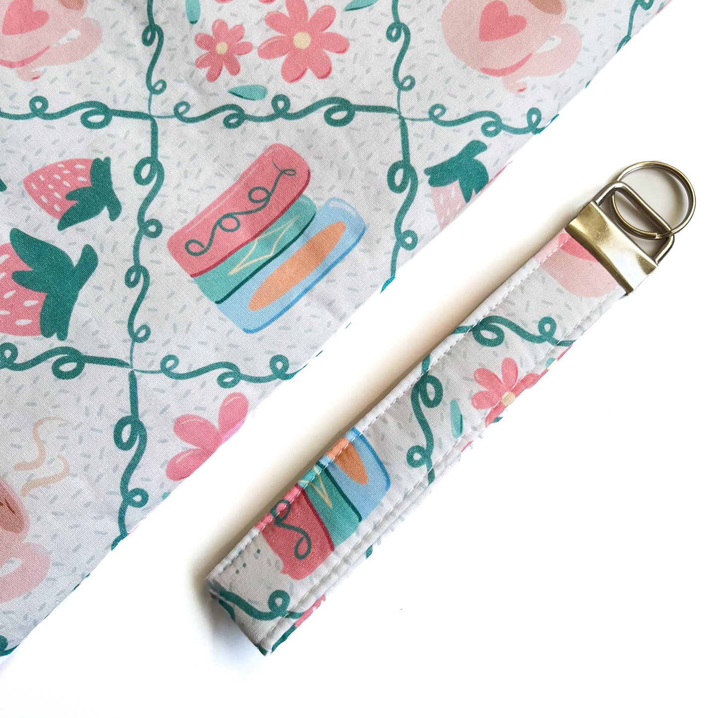Picnic Keychain Wristlet