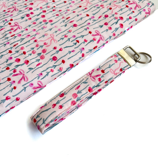 Tulips Keychain Wristlet