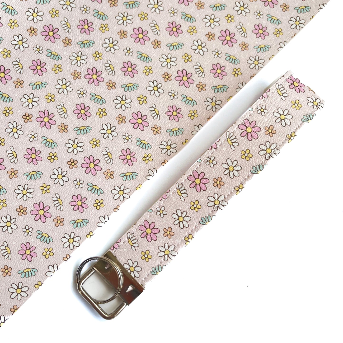 Spring Faux Leather Keychain Wristlets