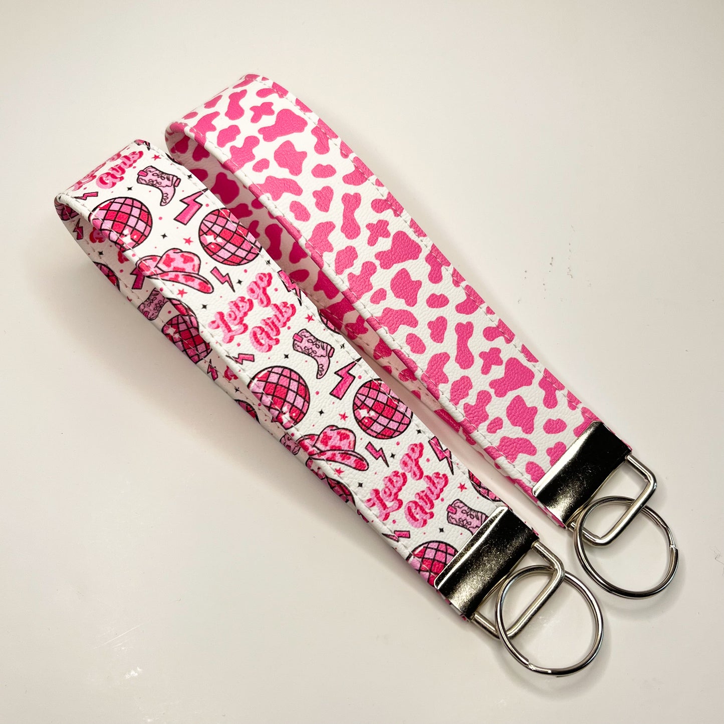 Cowgirl Faux Leather Keychain Wristlets