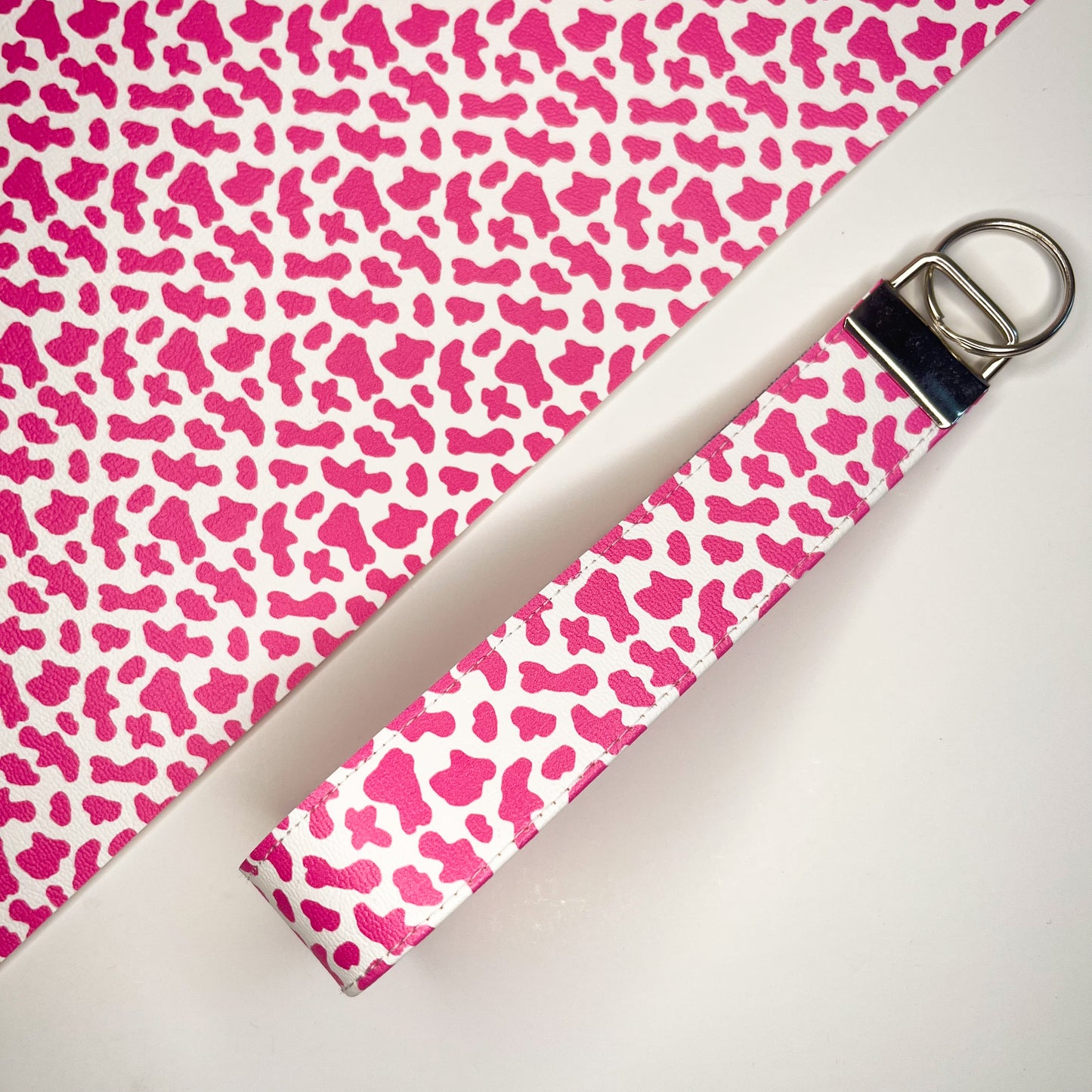 Cowgirl Faux Leather Keychain Wristlets
