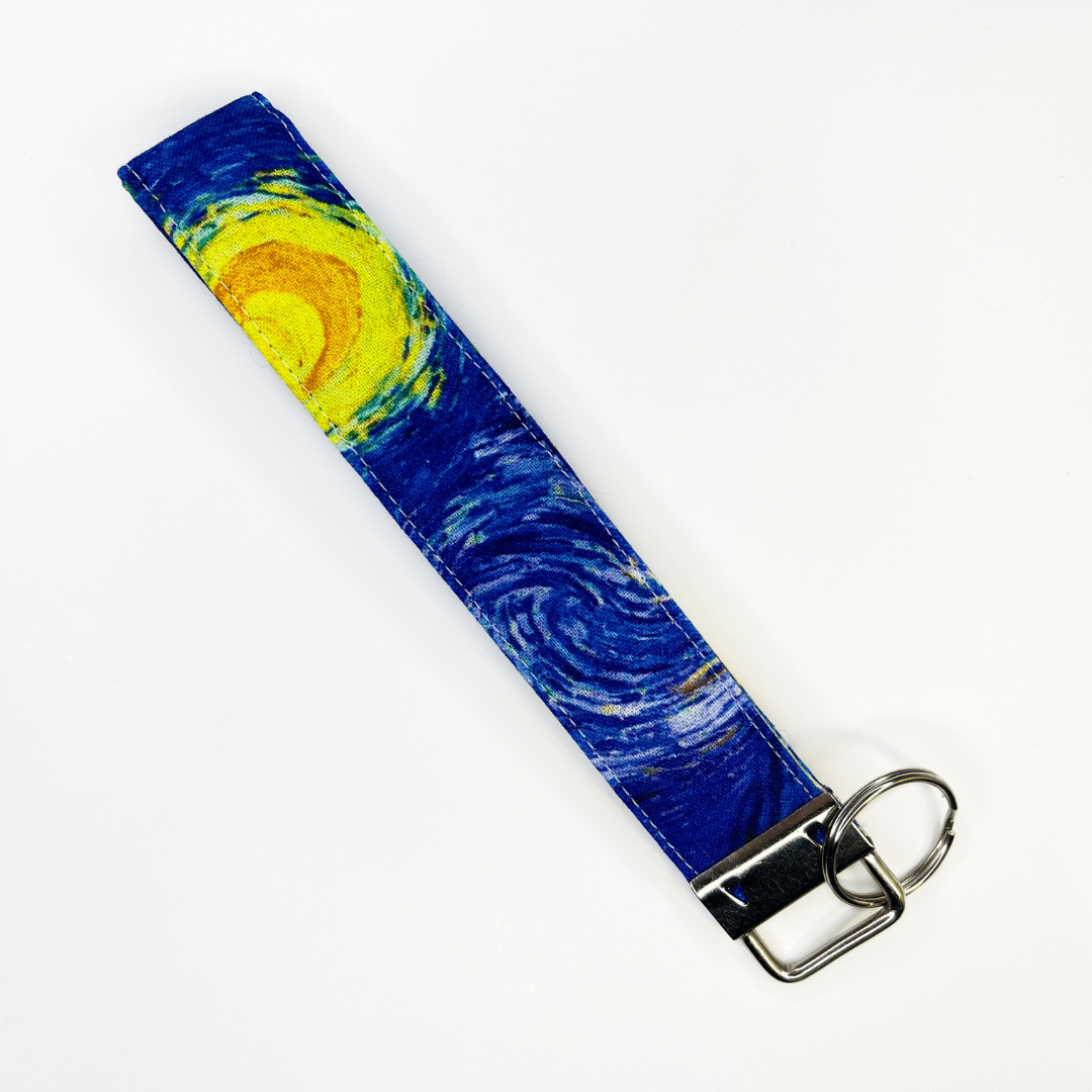 Van gogh starry night keychain wristlets.
