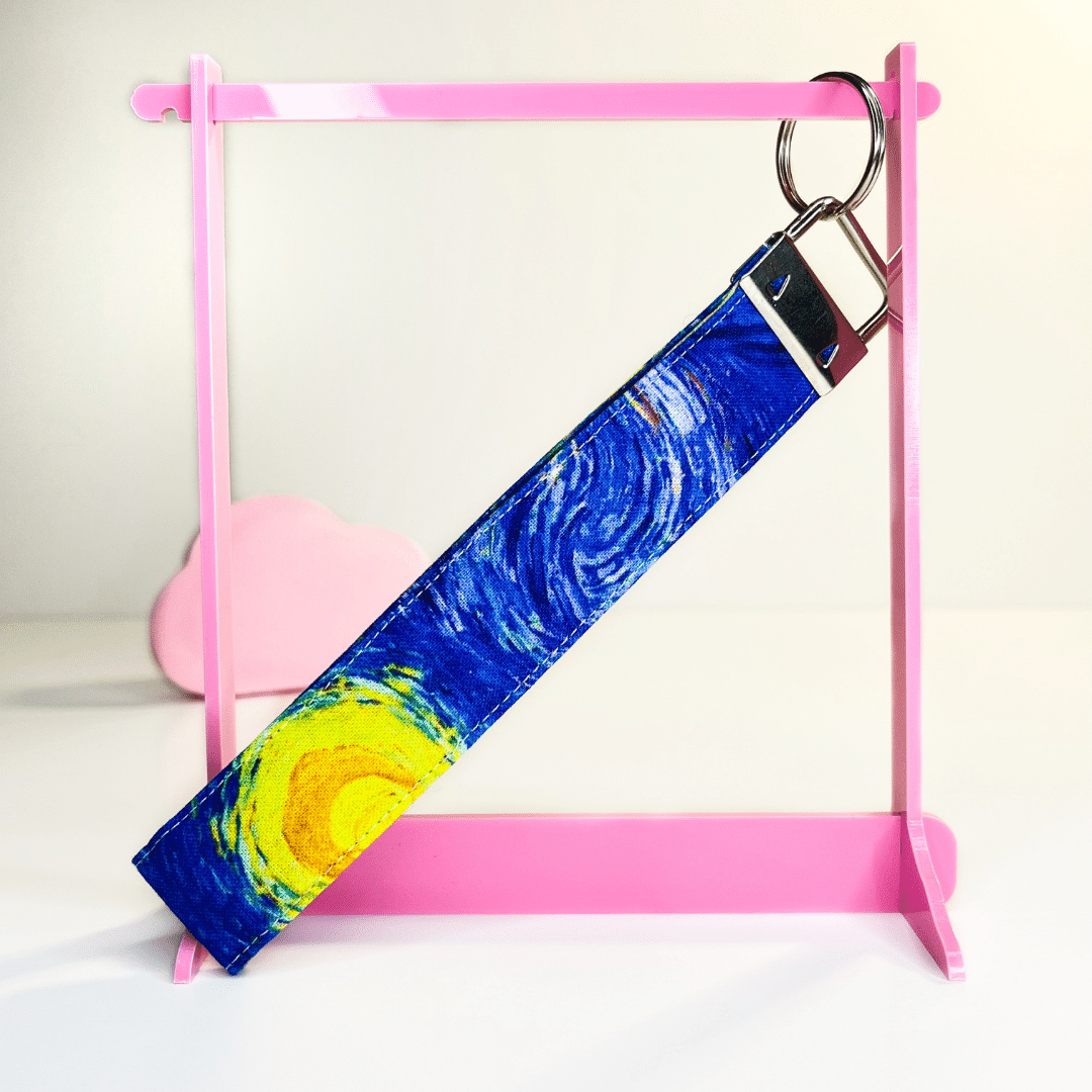 Van gogh starry night keychain wristlets.
