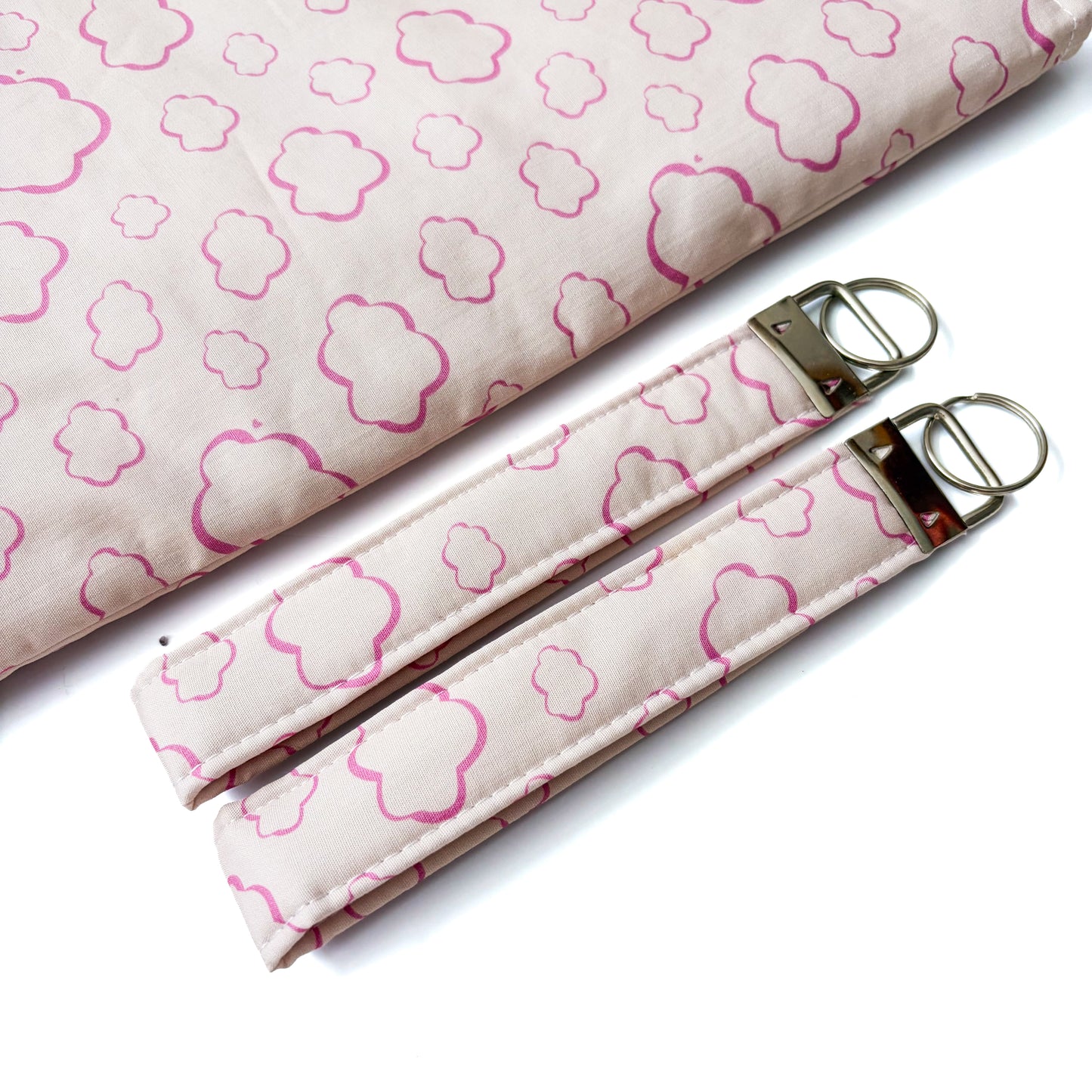 Cloud Keychain Wristlet