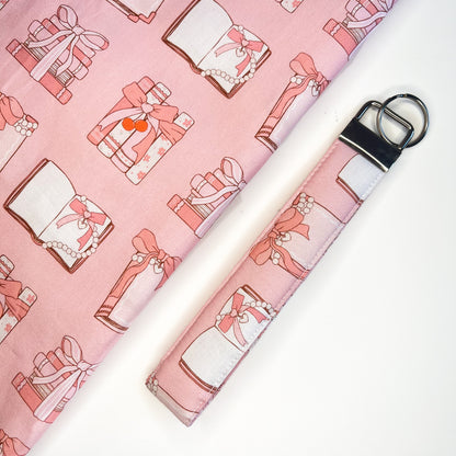 Coquette Books Keychain Wristlet