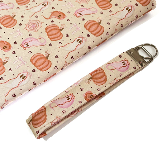Ghosties & Pumpkins Keychain Wristlet