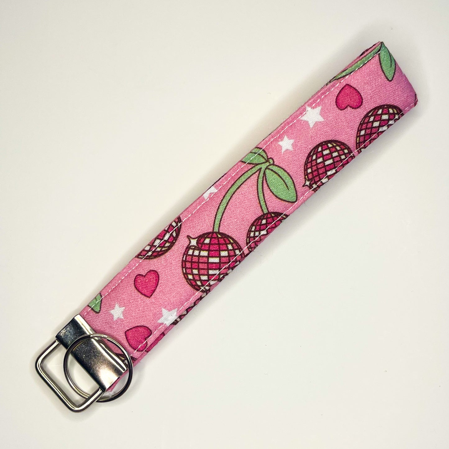Disco Cherry Keychain Wristlet