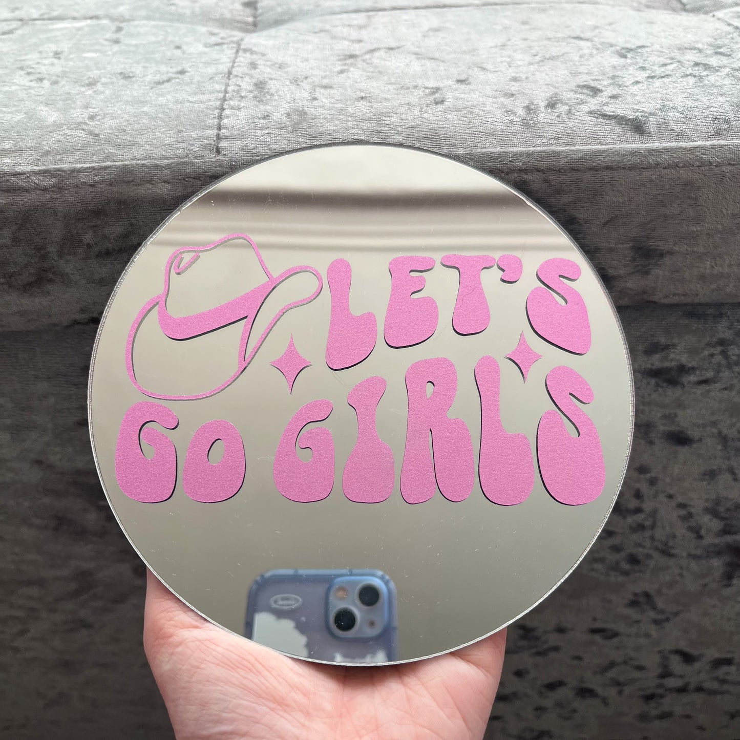 Let's Go Girls Mini Mirror