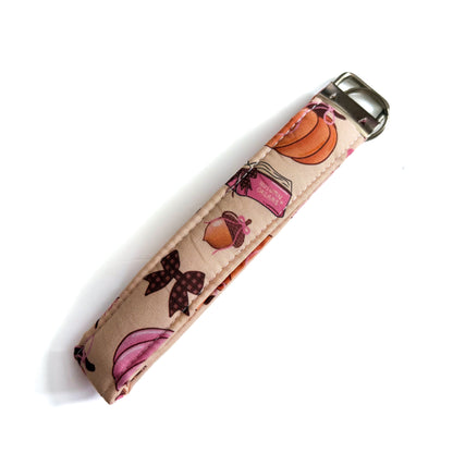 Pumpkin Keychain Wristlet