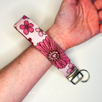 Floral Keychain Wristlet