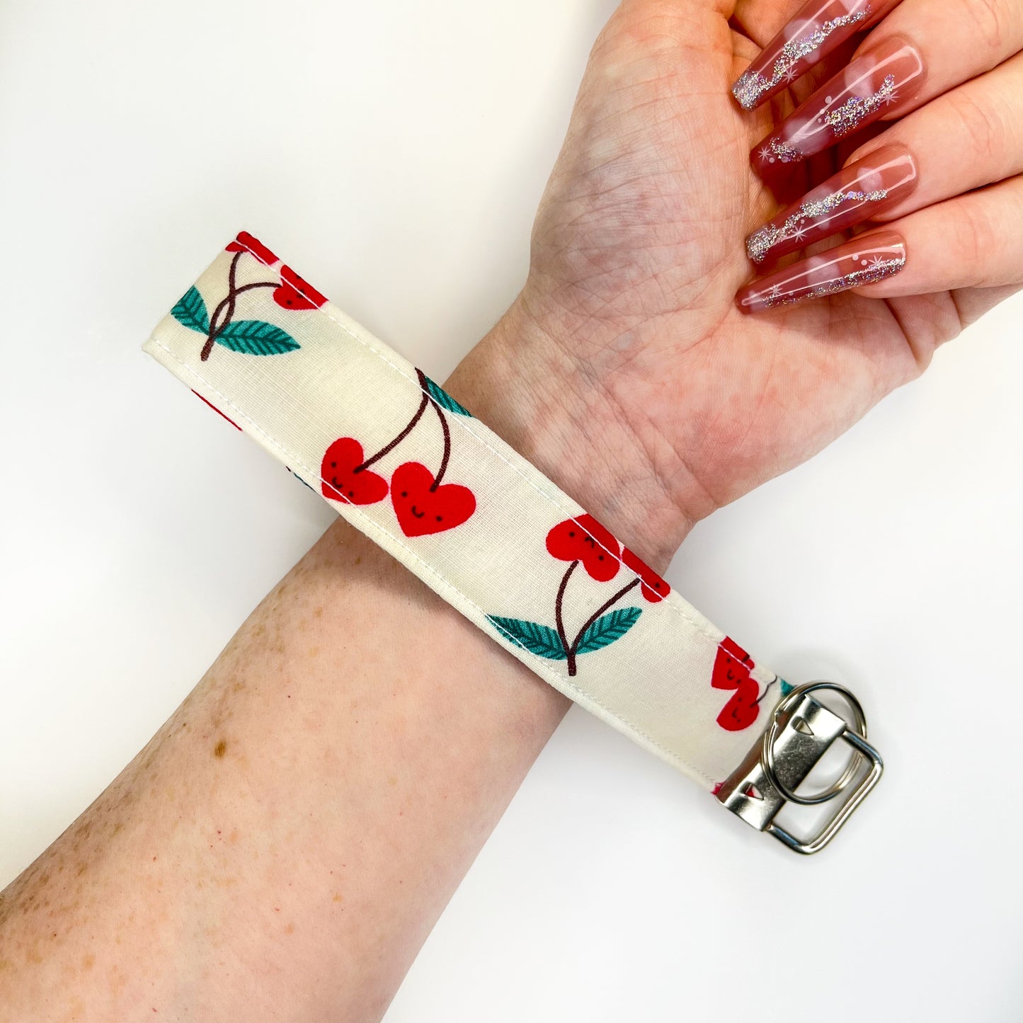 Cherry Keychain Wristlets